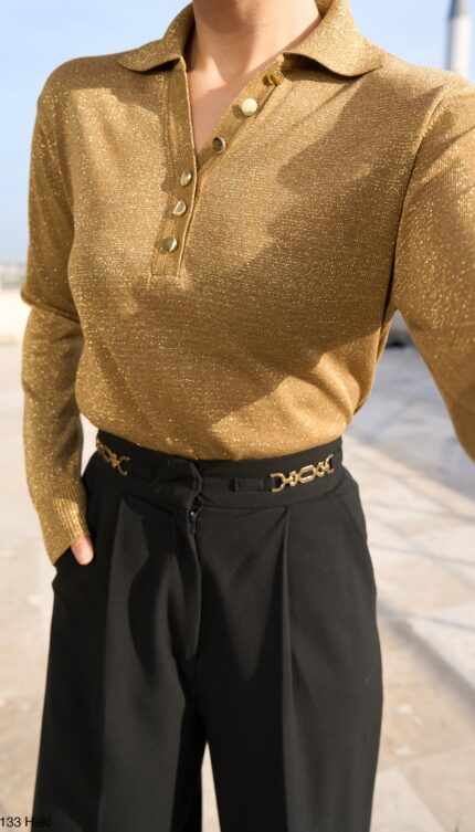 Simli Uzun Kol Kazak-Haki