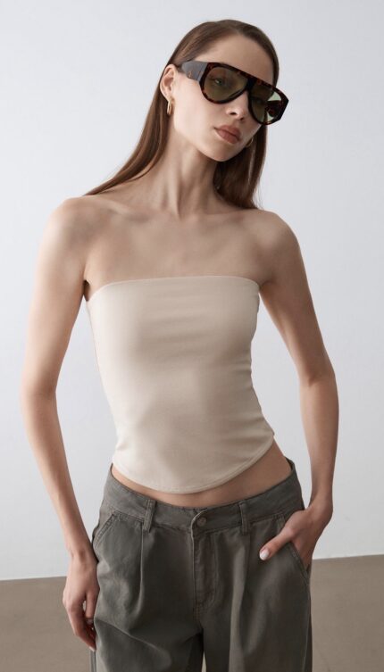 Straplez Top-Taş